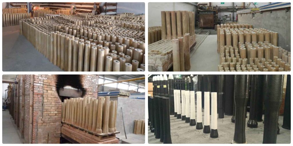 production process of the submerged entry nozzle