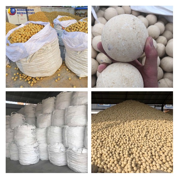 high aluminum refractory ball packaging