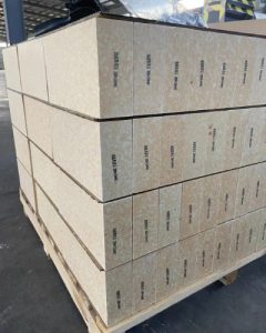Zircon firebricks exported to Spain