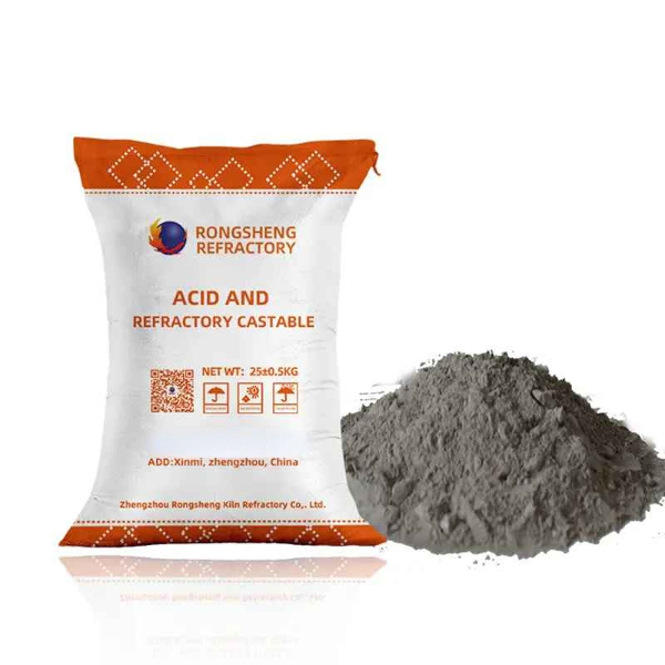 Lightweight acid resistant castable