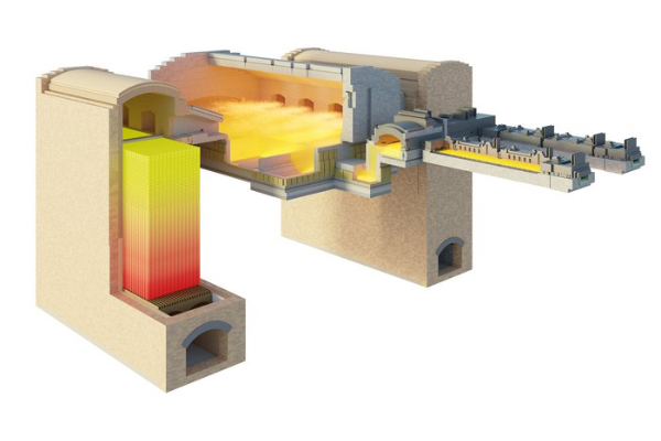 Glass melting furnaceGlass melting furnace