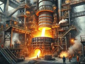 Alumina refractory brick for blast furnaces
